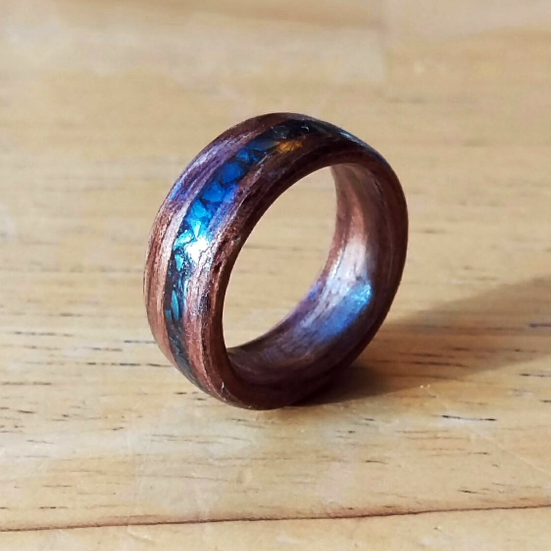 Natural ring Bent wood ring Custom wooden ring